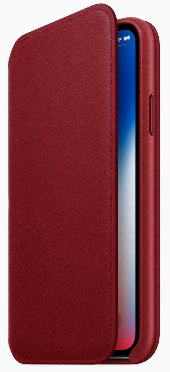 iPhone 8/8 Plus (PRODUCT)RED folio case - Apple announces iPhone 8 and iPhone 8 Plus (PRODUCT)RED Special Edition go on sale on April 10