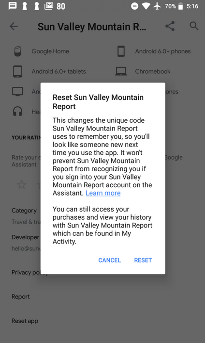 By resetting the code sent by Google to services, Assistant users can&#039;t be recognized by them - Google&#039;s new UI for setting up Assistant renames current privacy feature as &quot;Forget me&quot;