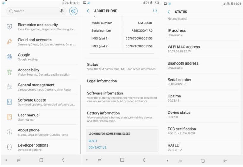 Screenshots from the Galaxy J6 hint at 18 by 9 display ratio - Samsung Galaxy J6 revealed, may have an 18:9 display