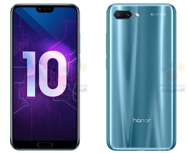 Honor 10 - Honor 10 leaked press renders show strong resemblance to the Huawei P20
