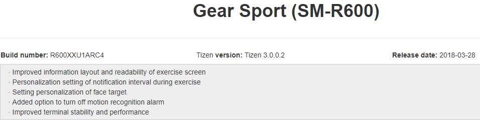 Samsung&#039;s newest Gear Sport update fixes the battery drain, brings custom exercise features