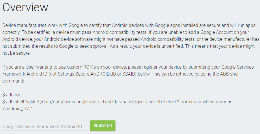 How to recertify your custom ROM Android phone for Google apps and services