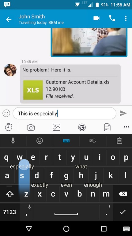 The BlackBerry Keyboard app has received an update - BlackBerry Keyboard app receives an update