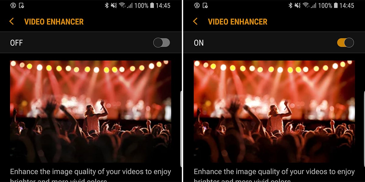 Video enhancer on and off - Samsung Galaxy S9/S9+ customization guide: All the essential settings you should change