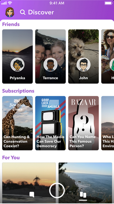 Snapchat is testing another UI redesign - Snapchat trying to put Humpty Dumpty together again