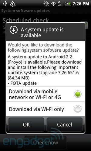 Gates start to open up for the HTC EVO 4G&#039;s Android 2.2 Froyo update