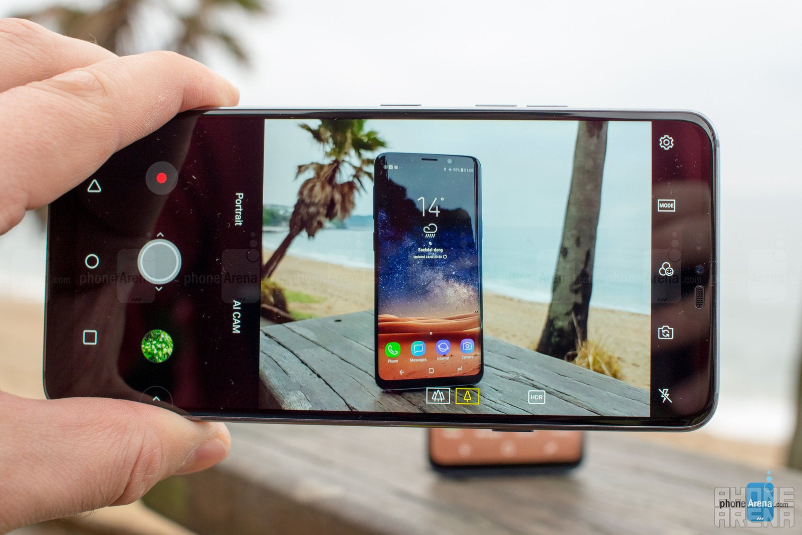 The LG G7 ThinQ has a familiar camera interface - LG G7 ThinQ Preview: I spent two days with LG&#039;s best phone yet
