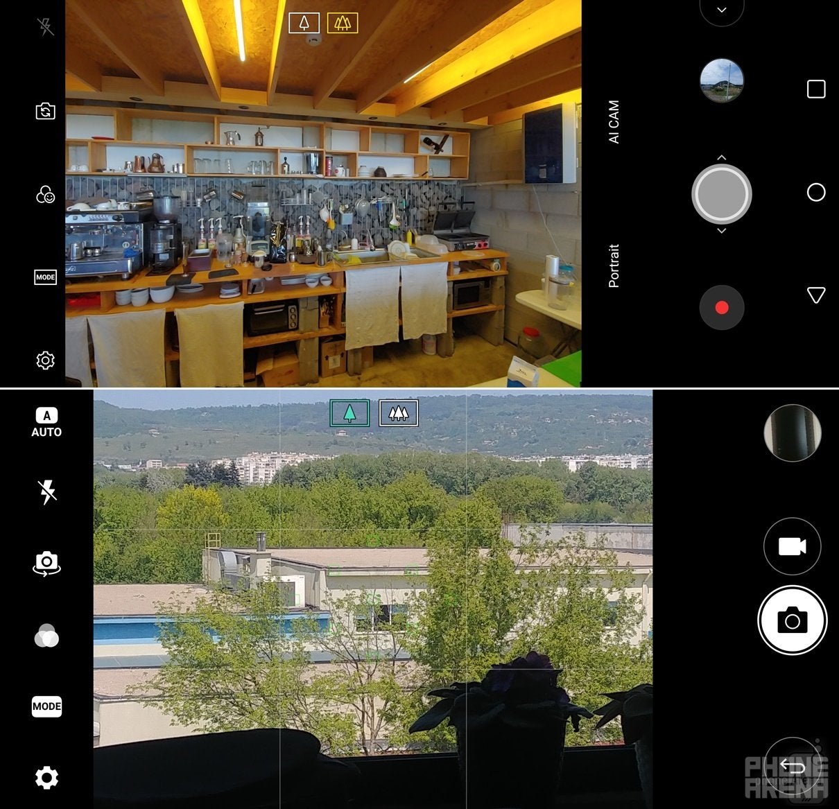 LG G7 ThinQ (top) vs LG G6 (bottom) - LG G7 UI comparison vs LG G6: A walkthrough of the interface