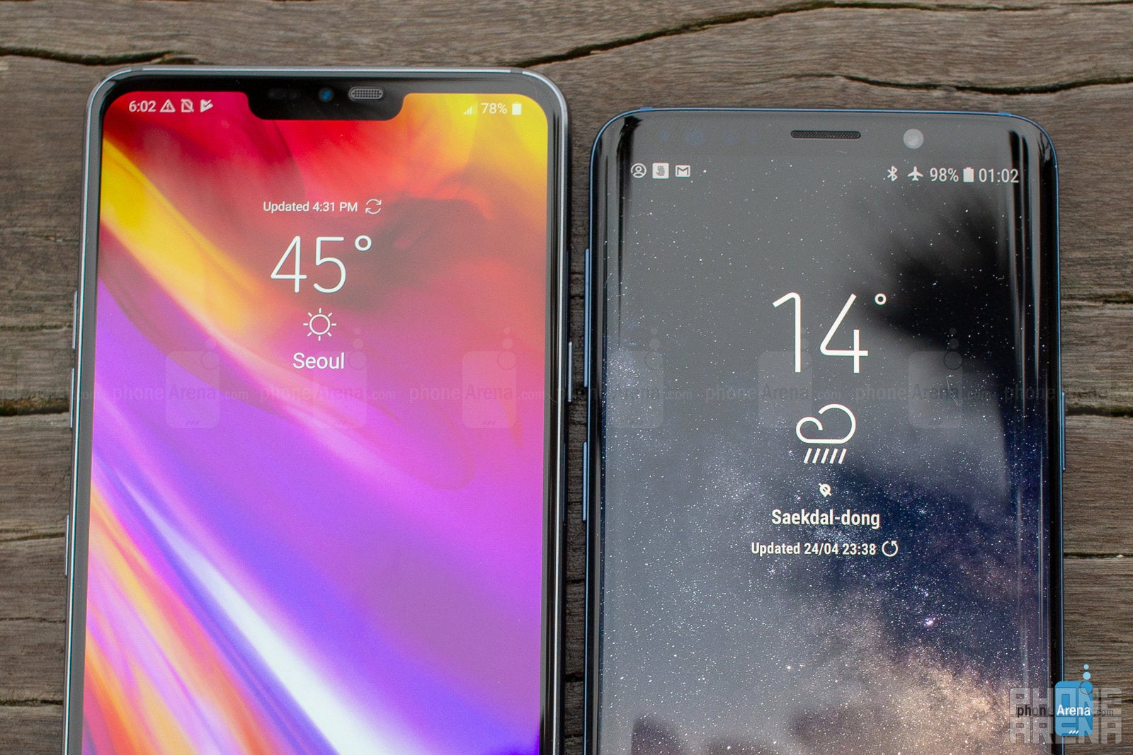 LG G7 vs Samsung Galaxy S9: first look