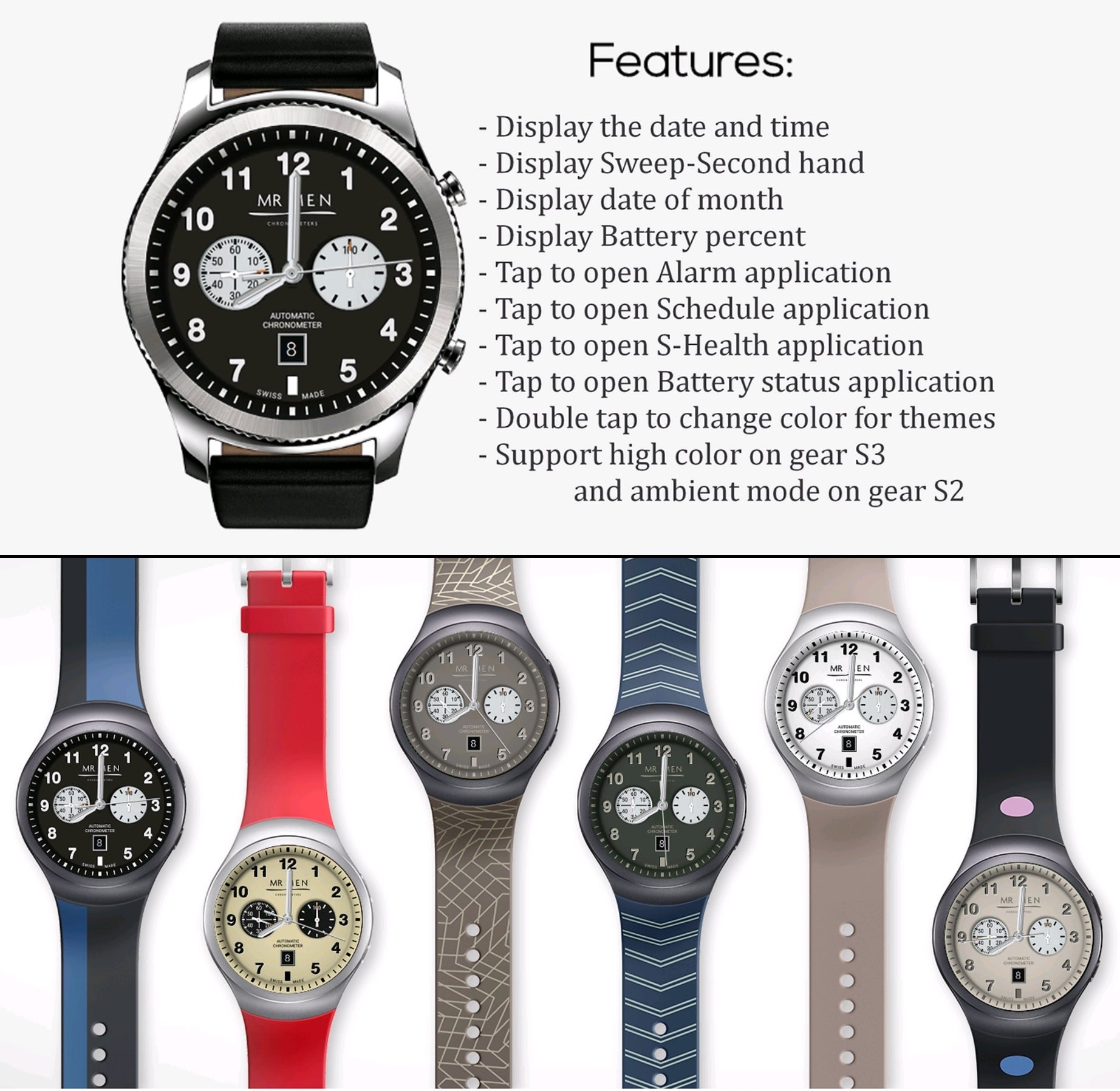 30 of the best watchfaces for Samsung Gear Sport, Gear S3, Gear S2
