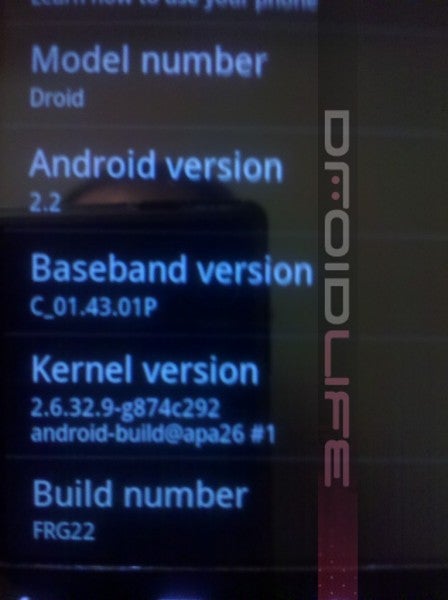 Froyo update for Motorola DROID delayed until August 12th?