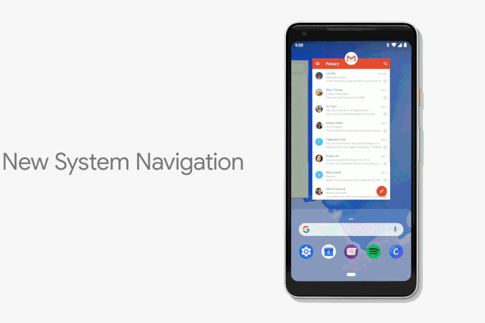 Android's new navigation has iPhone X-style home indicator, and runs on swipes