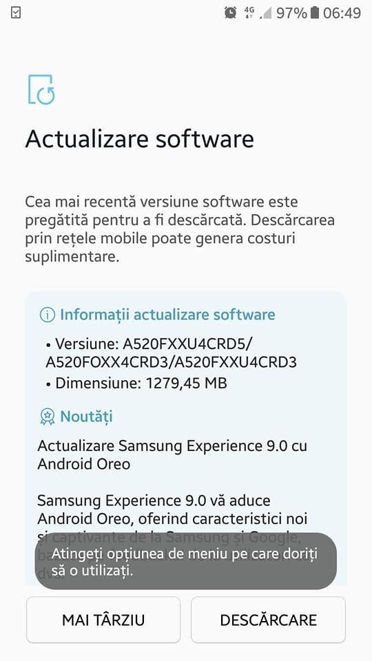 Samsung Galaxy A5 (2017) starts receiving Android 8.0 Oreo