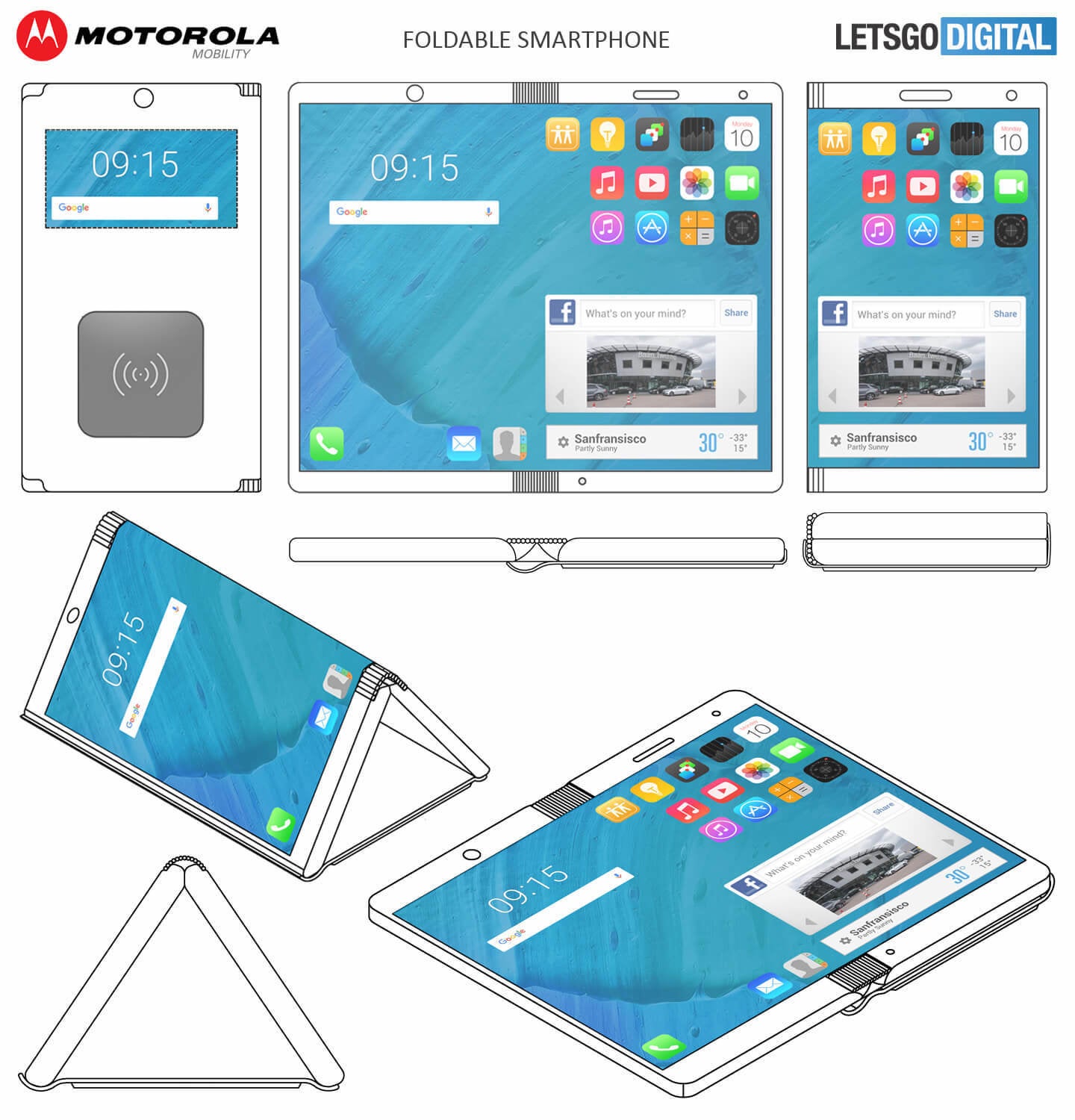 Motorola&#039;s newest patent is a foldable smartphone that turns into a tablet