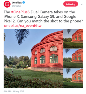 OnePlus 6 camera teaser - OnePlus 6 to feature Pixel 2 and iPhone X-rivaling camera