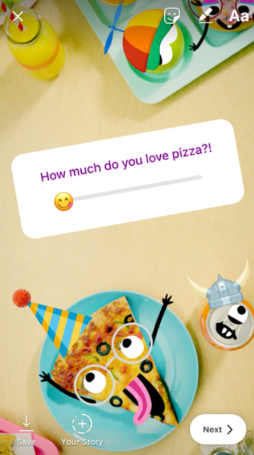 The emoji slider is rolling out to version 44 of Instagram - Instagram introduces the emoji slider for poll questions you ask friends and followers