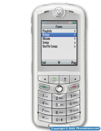 Motorola ROKR E1 - First iTunes phone announced