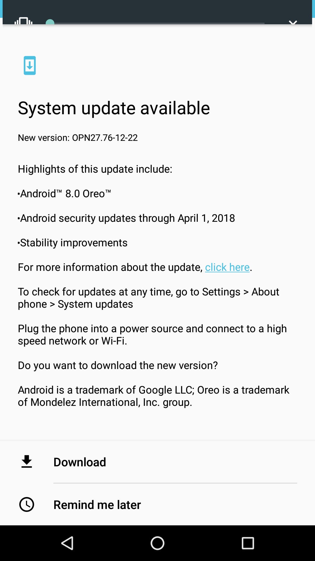 Moto Z Play getting Android 8.0 Oreo in the US