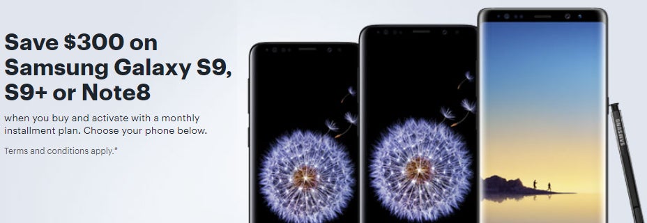 Deal: Samsung Galaxy S9, S9+ and Note 8 are $300 off (Verizon, AT&amp;T, Sprint)