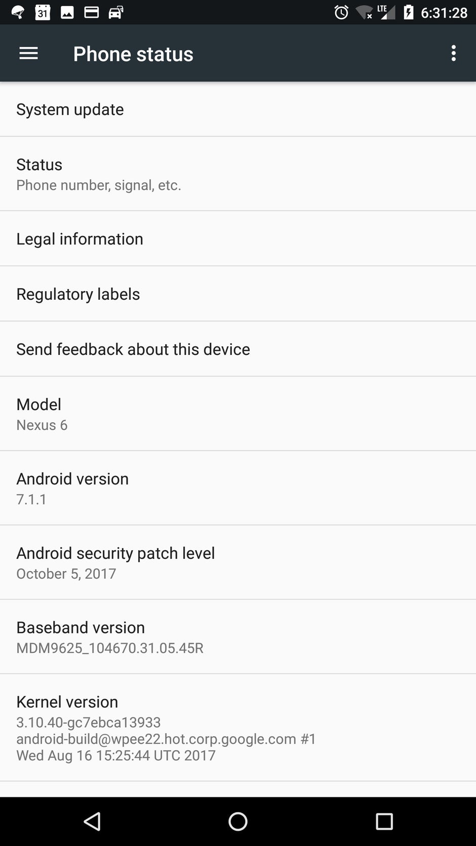 Nexus 6 erhält ein weiteres Android 7.1.1 Nougat-Update, um ein schwerwiegendes Problem zu beheben