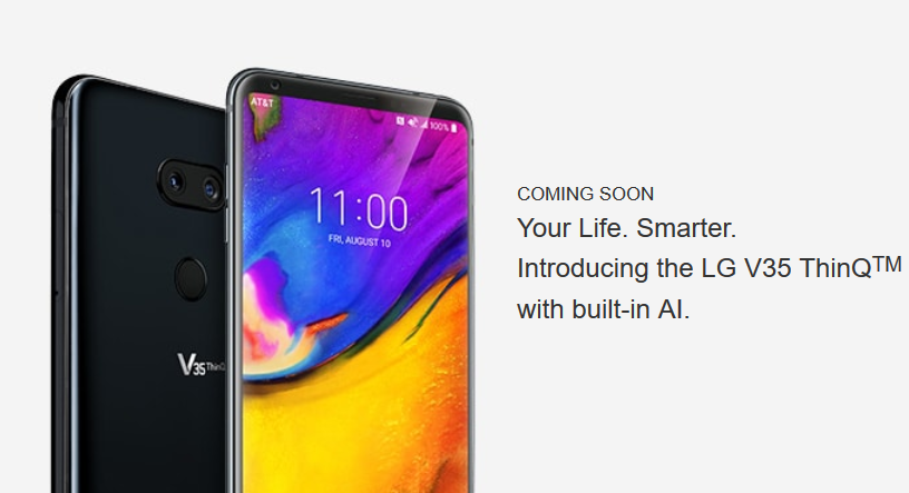 The LG V35 ThinQ launches June 8th at AT&amp;T - $900 LG V35 ThinQ launches June 8th at AT&T; pre-orders start June 1st