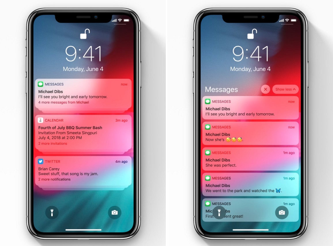 Версии ios 12