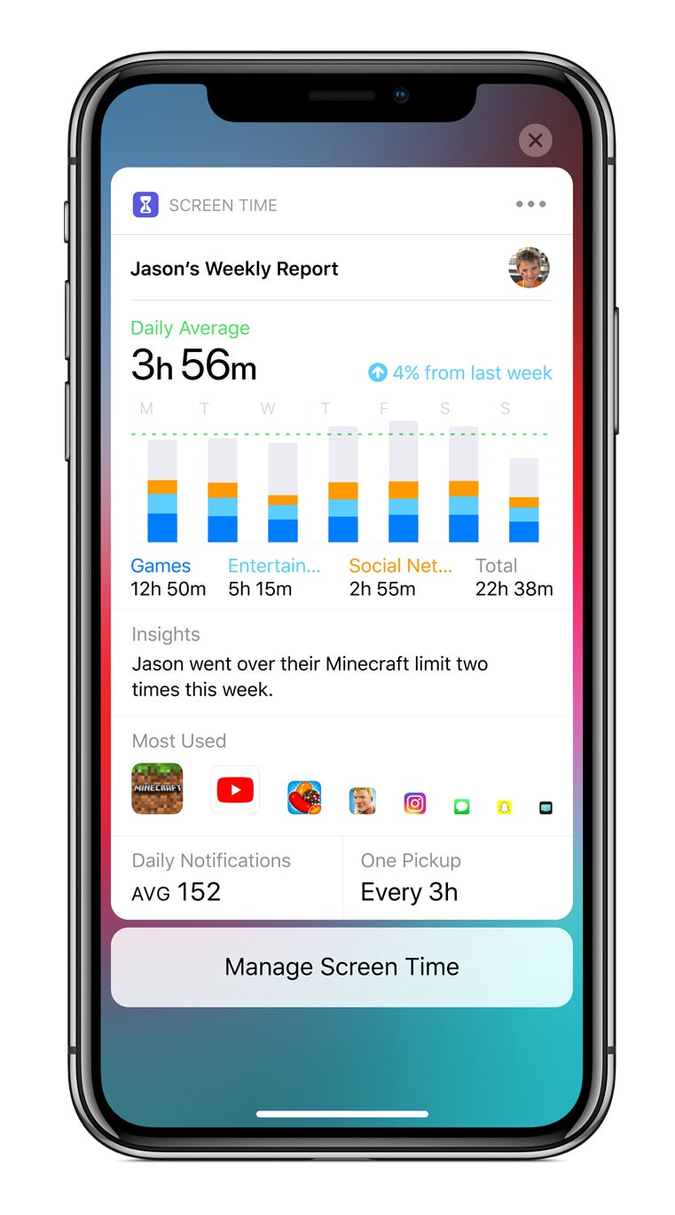 Oops, someone's about to get grounded for playing too much Minecraft - iOS 12 Review: The revolutionary new chapter