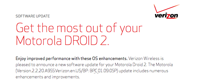 A couple of weeks after launch, and DROID 2 gets OS upgrade OTA