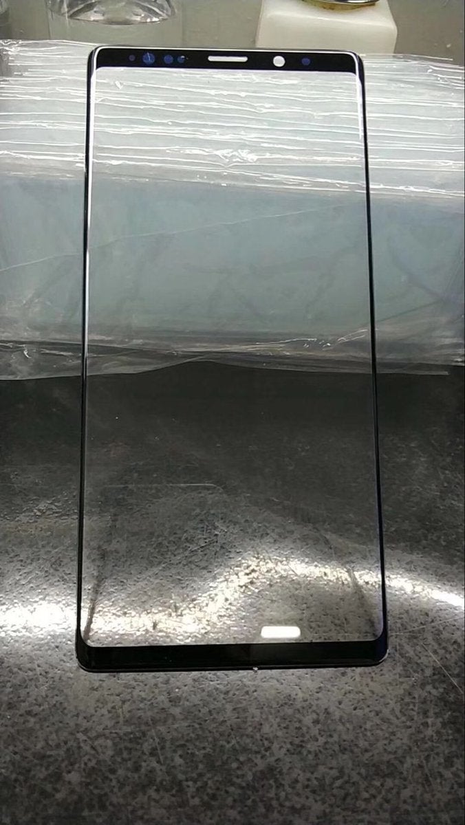 Claimed Note 9 screen protector - Note 9 may have the S9's refined Infinity Display design, protector leak shows
