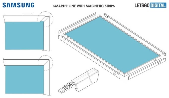 Samsung has just patented a new bezel-less design construction method