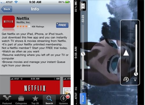 Netflix app brings watch instantly movies to the iPhone over 3G