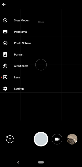 Sandwiched between stickers and settings on the Google Camera app for certain devices, is Google Lens - Google Lens now built into the Google Camera app for Pixel, Nexus and some Android One devices
