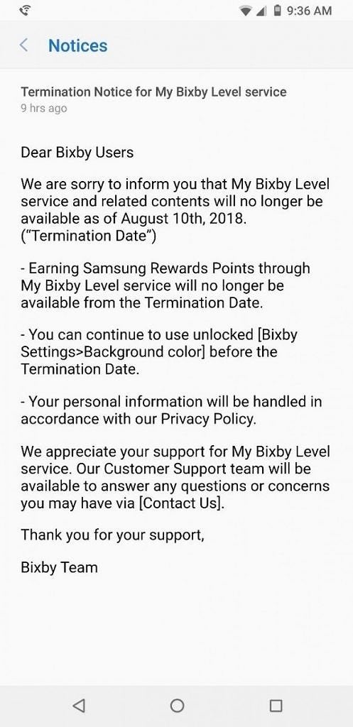 Samsung cuts users from gaining Pay Rewards Points through My Bixby Level