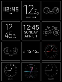 samsung clock face android 11