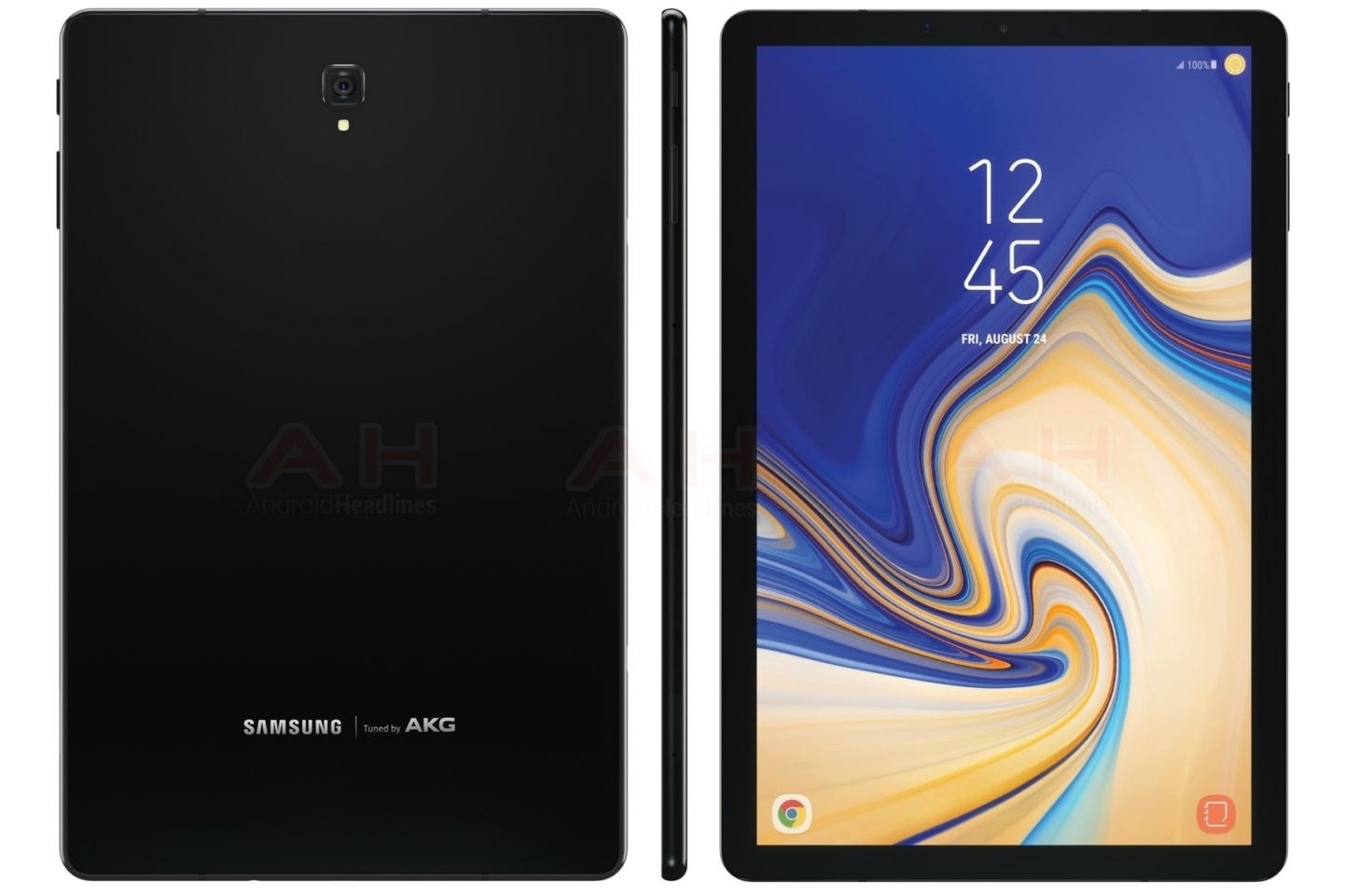 Alleged press render of the Galaxy Tab S4 from Android Headlines - Is this the Galaxy Tab S4? New render revealed