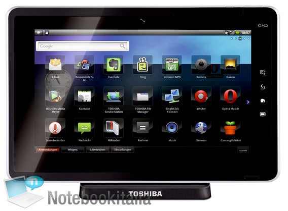 Toshiba Folio 100 tablet - Toshiba&#039;s 10&quot; Tegra 2 tablet delivers stunning Android benchmark results