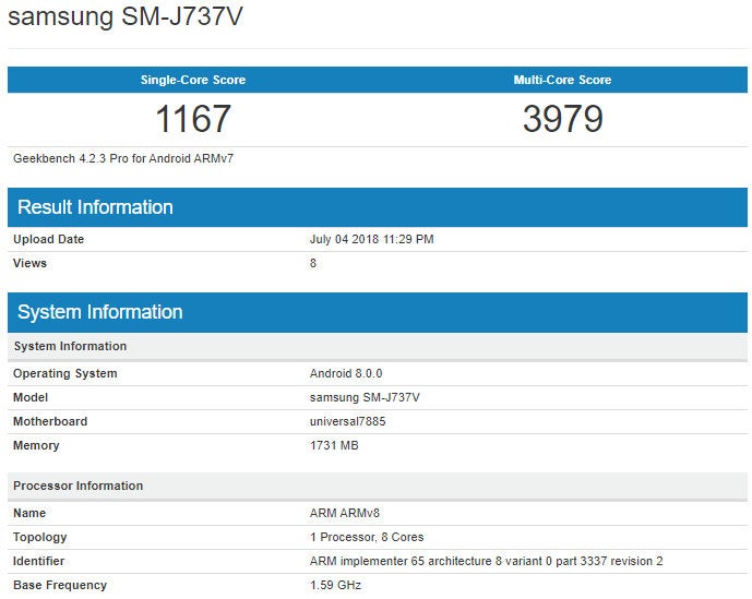 Samsung Galaxy J7 Aero leaks out before going official at Verizon