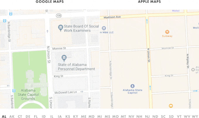 Level of detail in Google vs Apple Maps - Here's why Google Maps is still better than Apple Maps