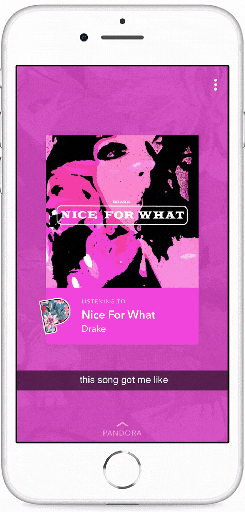 Pandora users can now share music on Snapchat, but only on iOS (Update: It&#039;s on Android too)