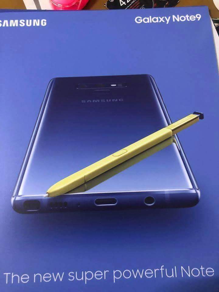 Alleged Galaxy Note 9 promotional poster - Alleged Galaxy Note 9 official picture leaves little to the imagination