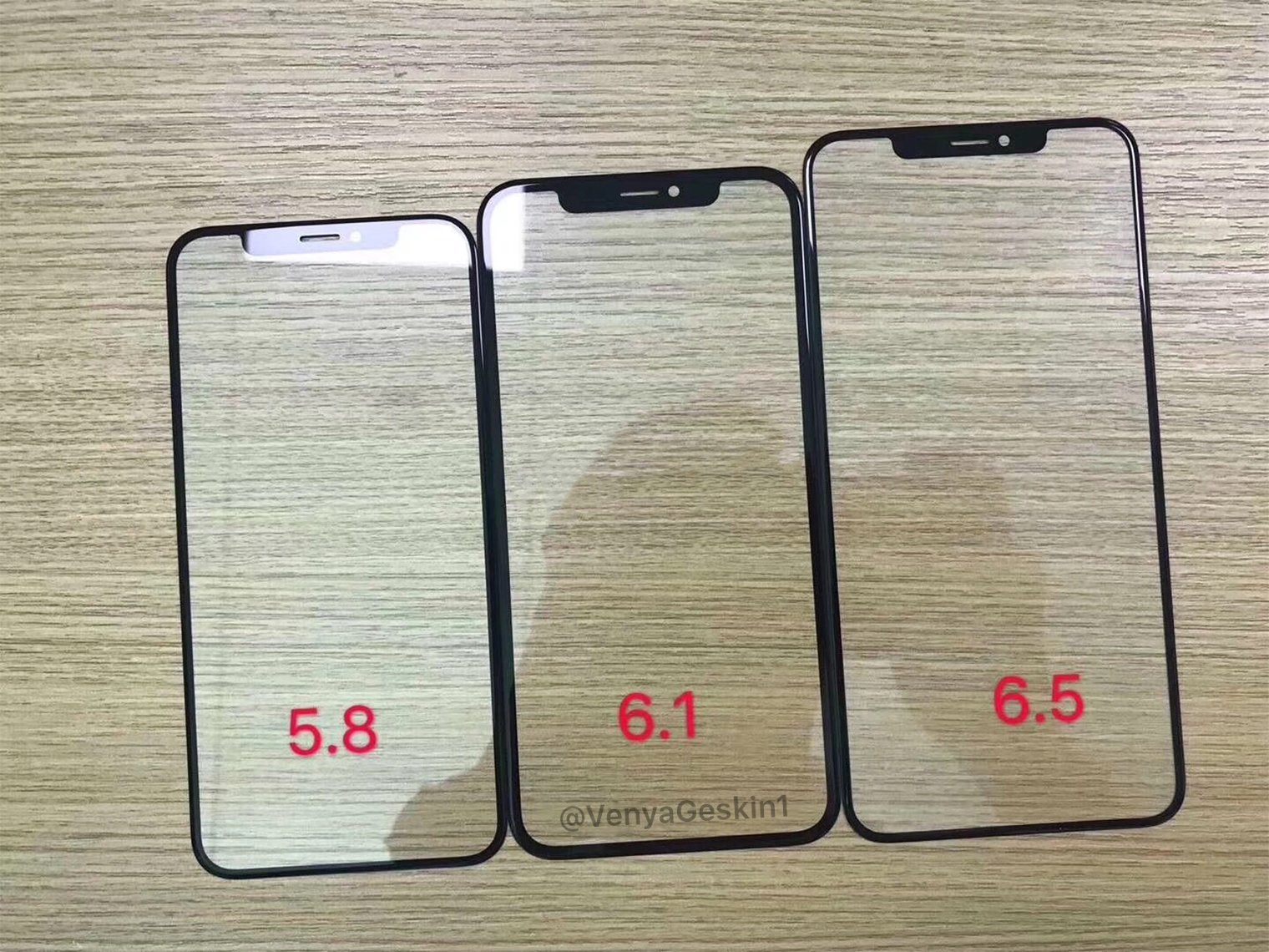 Trio of 2018 iPhone screen protectors show us the thick bezels of the cheapest model