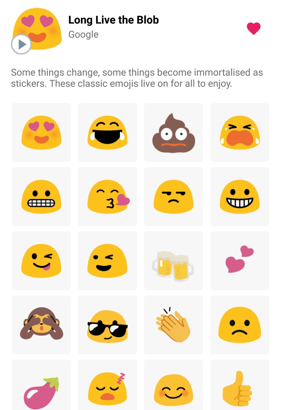 Google's Blob Emoji Are Back For A New Gboard Sticker Pack - PhoneArena