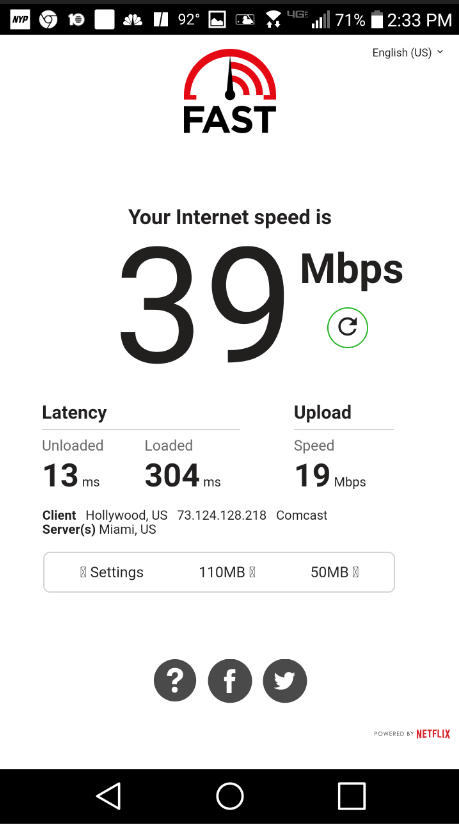 Fast.com will allow users to measure their devices' download, upload and latency speeds - Fast.com speed test app now measures your device's upload and latency speeds