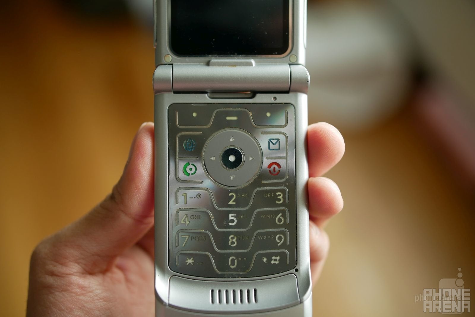 Futuristic even now, the Motorola RAZR's electoluminescent keypad was certainly different from the traditional back-lit dial pads most phones were employing during the mid-2000s. - Remembering the Motorola RAZR V3: the phone that redefined beauty &amp; design