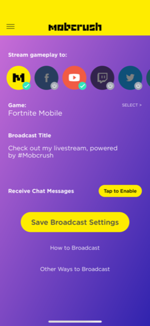 How to stream Fortnite and PUBG directly from iPhone
