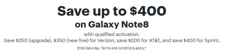 Grab a brand-new Galaxy Note 8 for as low as $560 here!