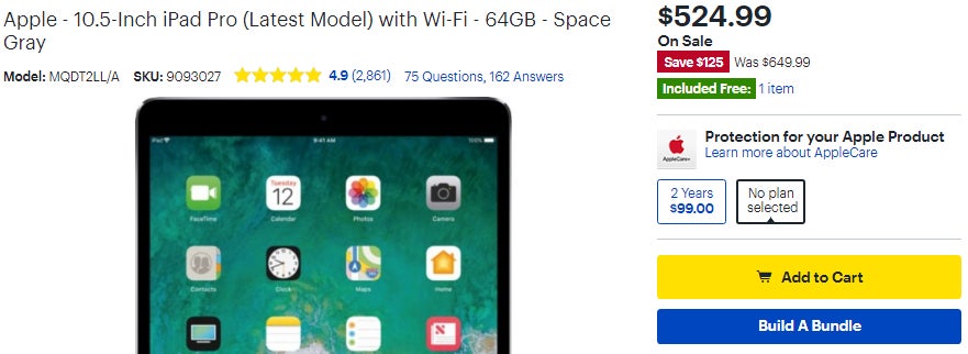 Deal: Apple iPad Pro 10.5-inch is $105 cheaper at Best Buy (limited time offer)