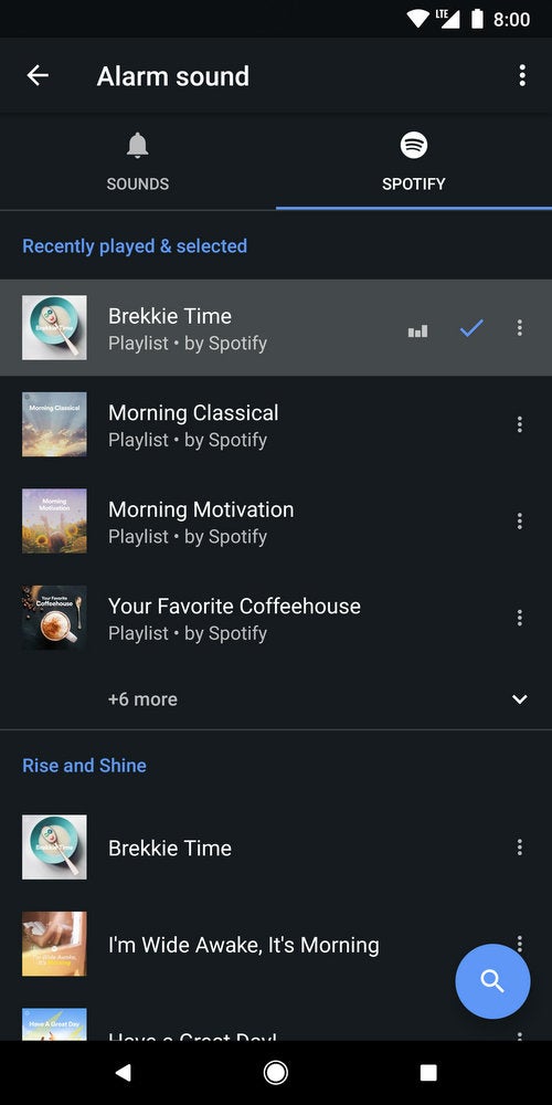 Google Clock app updated with musical alarms via Spotify