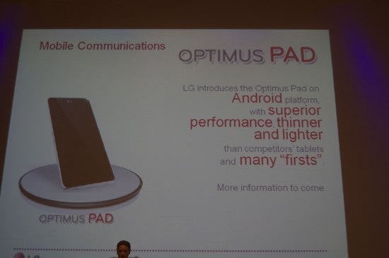 LG Optimus Pad teaser in the wild - LG sending out invitations for an LG Optimus press event on September 14th