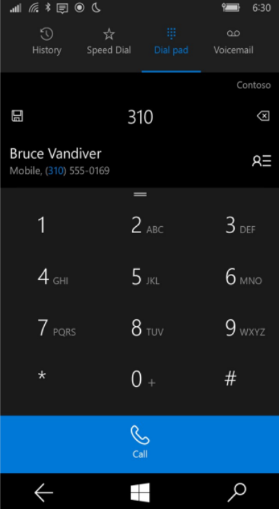 A new design for the Windows Phone phone app could be related to the Surface Andromeda - Microsoft updates its phone app; dialer's new design might be used for 2019 Surface Andromeda device